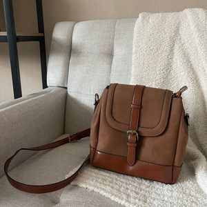 Vegan Leather Brown Bag